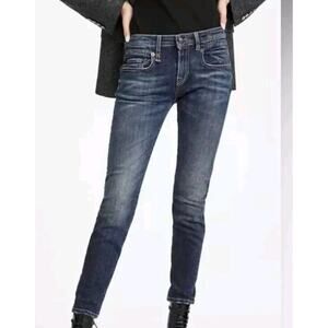 R13 Boy Skinny Jeans In Vintage Dark Straight Denim Sz 26 R13WM0086-11 (V1